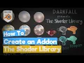 Blender Python Tutorial How to create an Addon The Shader Library bpy