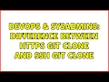 DevOps SysAdmins difference between https git clone and ssh git clone