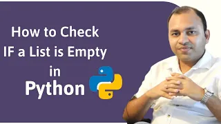 How to Check if a List is Empty in Python Python Basics Tutorial