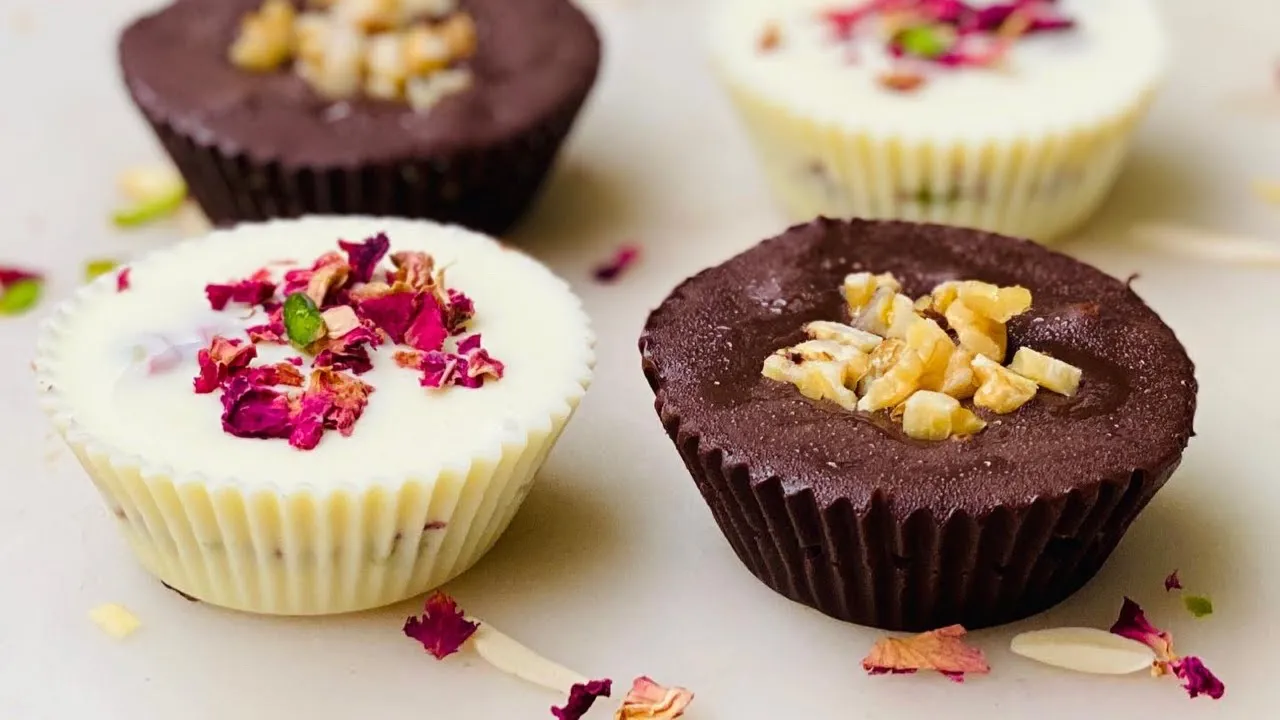 Chocolate Nutty Cups   Chocolate Recipes   Flavourful Food