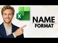 How to Convert First Name Last Name to Last Name First Name in Excel Quick Guide