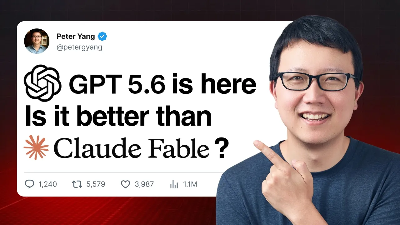 GPT-5.6 vs Claude Fable 5: I Tested 6 Real Use Cases (Here’s the Winner): video thumbnail