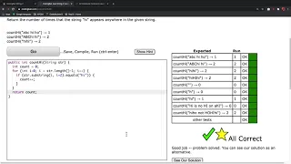 CodingBat String 2 CountHi