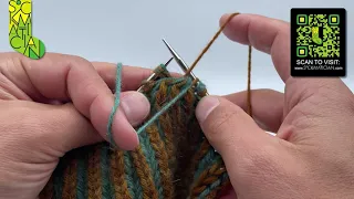 Simple Left-Leaning Double Decrease in Double-Knitted Brioche A Sockmatician Tutorial