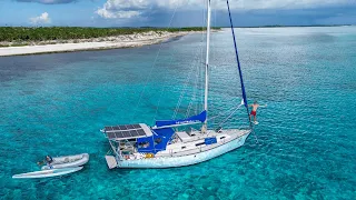 Anchored Sailboat → EPIC Spearfishing!!! (Day 7/100 Day Water World Challenge)