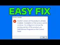 How To Fix Another Version of this Product is Already Installed