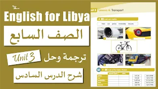 الوحدة الثالثة الدرس السادس صف سابع Transport  الوحدة الثالثة الدرس السادس صف سابع Transport