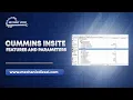 Characteristics and Parameters in cummins insite