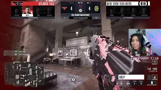 aBeZy s Girlfriend Reacts to aBeZys 1V4 to Save FaZe s Tournament