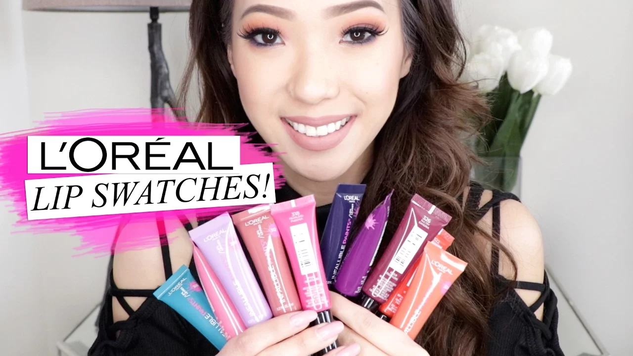 L'Oréal Infallible Lip Paint MATTES & METALLICS Swatches! | LeSassafras
