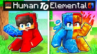 Download From Human To ELEMENTAL In Minecraft! MP3