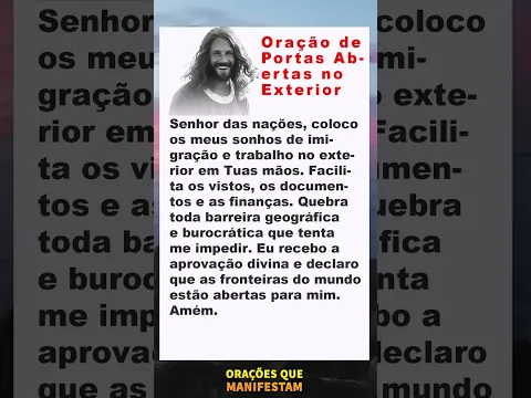 ✨ Oração de Portas Abertas no Exterior