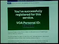 VOA Check Registration Tutorial