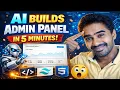 AI Builds Admin Panel in 5 Minutes Tailwind CSS HTML Tutorial