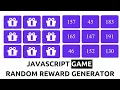 How to Build JavaScript Game Reward Random Number Generator Functionality In Hindi