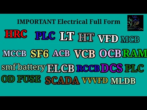 Download MP3 Most Important Electrical equipment Full Form in English & Hindi|