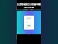 Responsive Login Form with React Tailwind