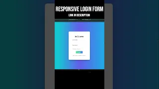 Responsive Login Form with React Tailwind