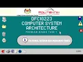 COMPUTER SYSTEM ARCHITECTURE PBT 1
