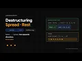 JavaScript Destructuring Spread Rest Pull Expand Collect Visualized