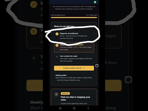 How to sign in after creating your account on the content to sales application