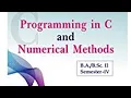programming in c chapter 6 solution 4th sem maths