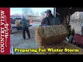 Lagu Preparing for Winter Storm.  Buying Calves.  Welding out Small Feed Toughs