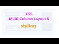 CSS Multi-Column Layout 5 - stying JSer
