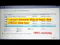 change dynamic disk to basic without losing data install windows 10 dynamic disk creat dynamic