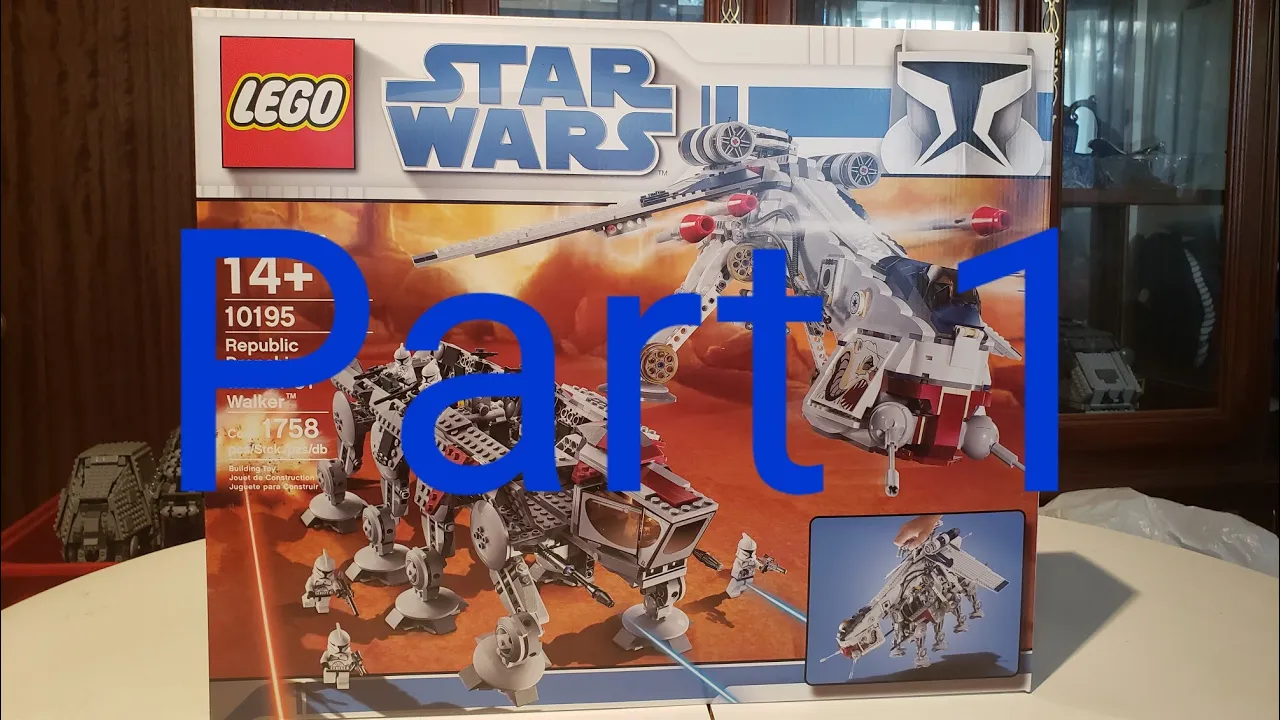 Building LEGO 10195-Republic Dropship with AT-OT Walker (Re-Mastered)