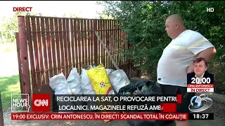 Reciclarea, o provocare la sat. Magazinele vor banii în plus, dar nu primesc ambalajele înapoi