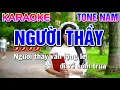 Download Lagu NGƯỜI THẦY Karaoke ( BEAT CHUẨN ) Tone Nam - Tình Trần Organ