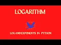 Logarithm in python
