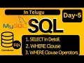 SQL Day-5 tutorial in Telugu ComputerW0rld