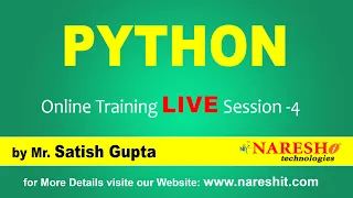 PYTHON Session 4 9 00 AM IST by Mr Satish Gupta 2nd April 2020