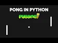 How to Make Pong In Pygame How to Make Pong in Python Pygame Tutorial Python Tutorial