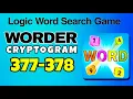 WORDER Logic Word Search Game level 377 378