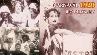 COMO ERA SER CRIANÇA 100 ANOS ATRÁS - As crianças no Carnaval de 1920 (filmagem rara)