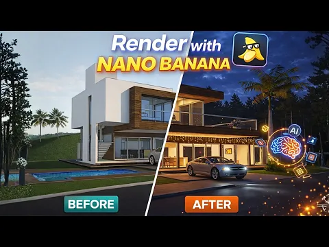 SketchUp AI Rendering — Nano Banana rendering workflow in SUAPP AIR