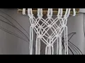 DIY macrame wall hanging home decor overlapping square knot pattern macrame tutorial