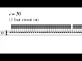 How one bar of 128th notes sounds at 30bpm