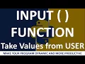PYTHON INPUT FUNCTION How to take integer value Make your Program DYNAMIC IN HINDI