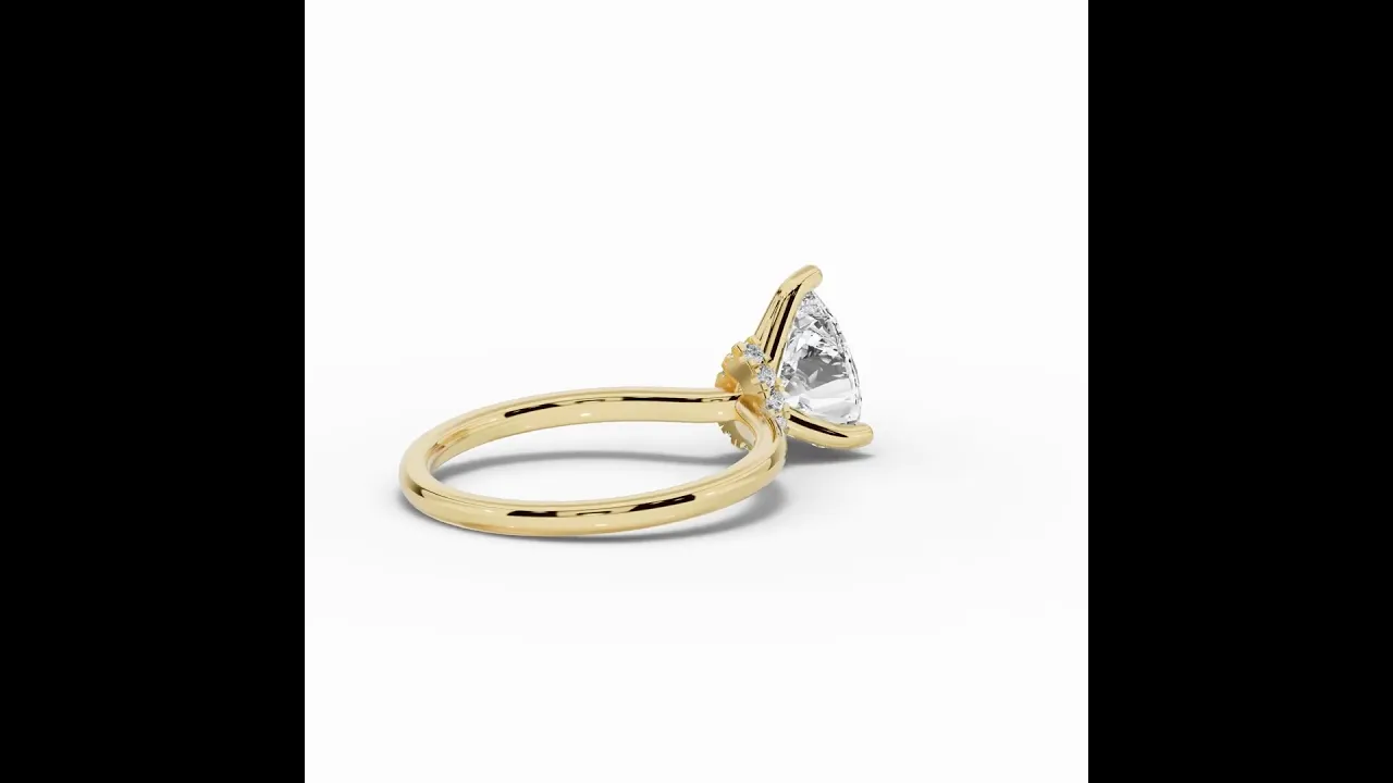 Pear Tiara Glow Solitaire