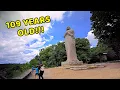 EXPLORE ILLINOIS LOWDEN STATE PARK COVID-19 Summer Vacation HIKING with KIDS BLACKHAWK Statue
