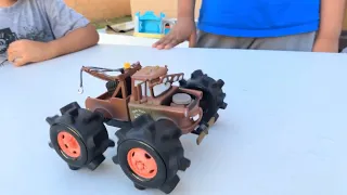 Disney Cars Toys Tow Truck Mater in the Swimming Pool Summer Fun for Kids Video