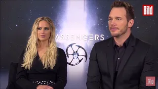 Chris Pratt spricht Deutsch in Interview Chris Pratt speaking German in passengers interview