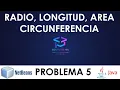 JAVA NetBeans problema basico Longitud Area Radio Circunferencia Problema 5