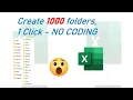 Create 1000 folders in 1 click