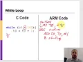 ARM Assembly For Loops While Loops