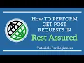 How TO PERFORM GET POST REQUESTS IN REST ASSURED CRUD OPERATIONS IN REST API TESTING - REST ASSURED-1